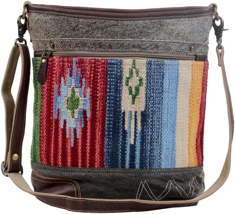 Myra Bag Aztec Purse - Aztec Bags for Women, Over The Shoulder Purse Technicolor Shoulder Bag