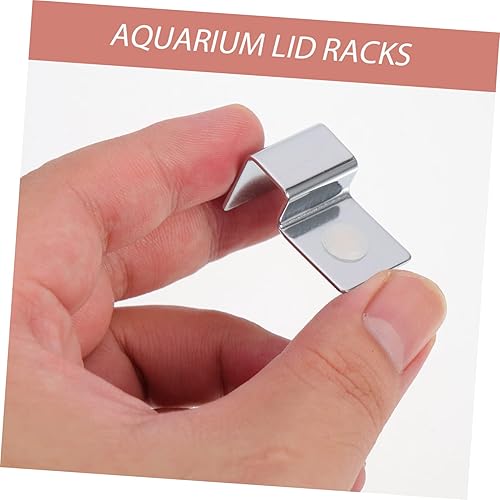 Vista 12 de MERRYHAPY 4 unids marco de soporte soporte para tanque de peces Soporte de tapa de tanque de peces Soporte de cubierta de vidrio Acuarios Clip
