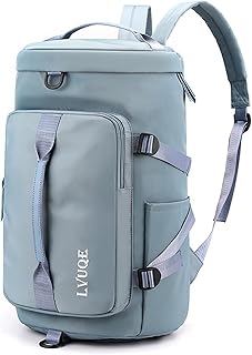 Gym Bag for Women and Men, Duffel Bag for Sports, Gyms and Weekend Getaway, Waterproof Dufflebag with Shoe and Wet Clothes...