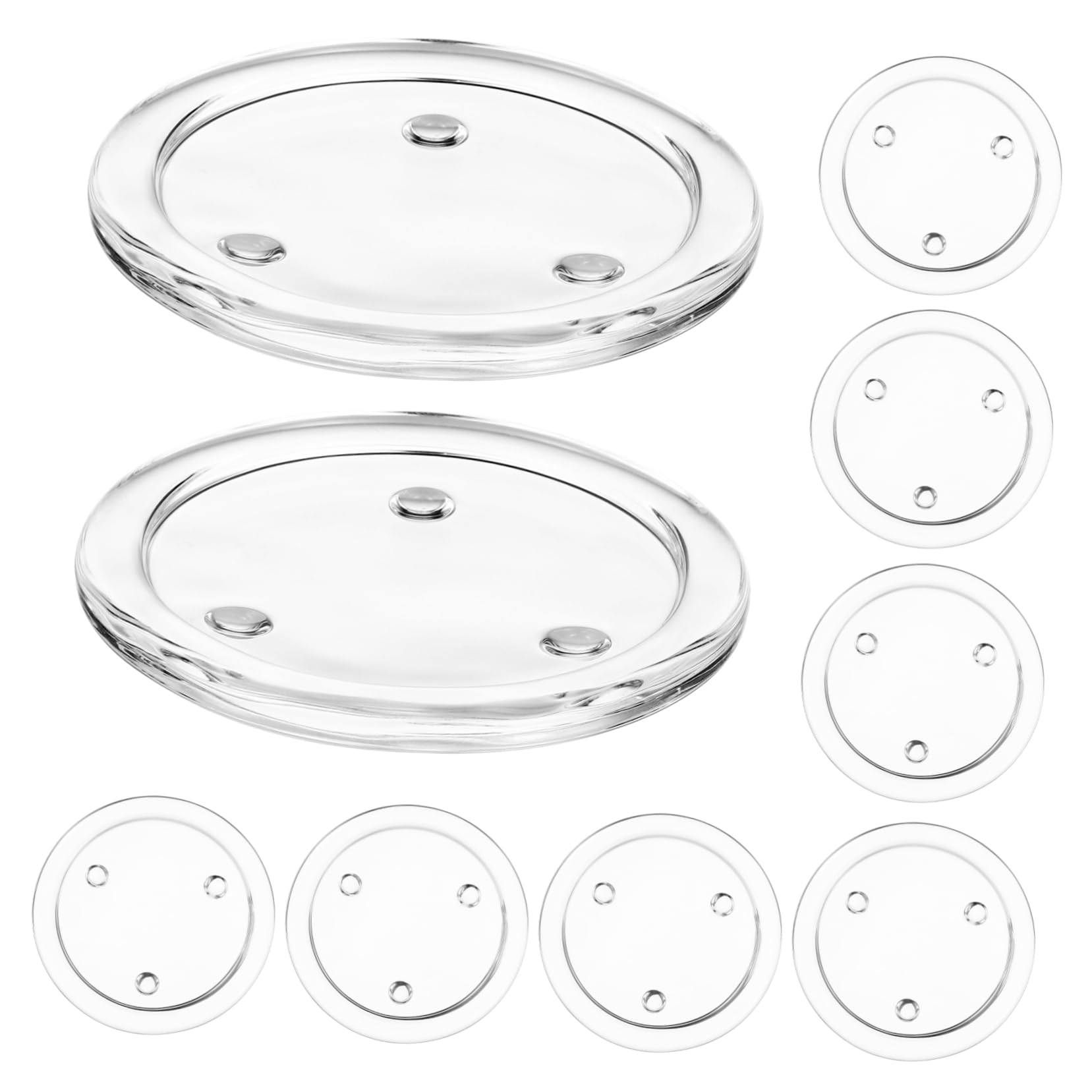 Portacandele in Vetro 10 Pezzi, Porta Lumini Stilosi e Resistenti per Decorazioni di Matrimonio, Feste e Casa