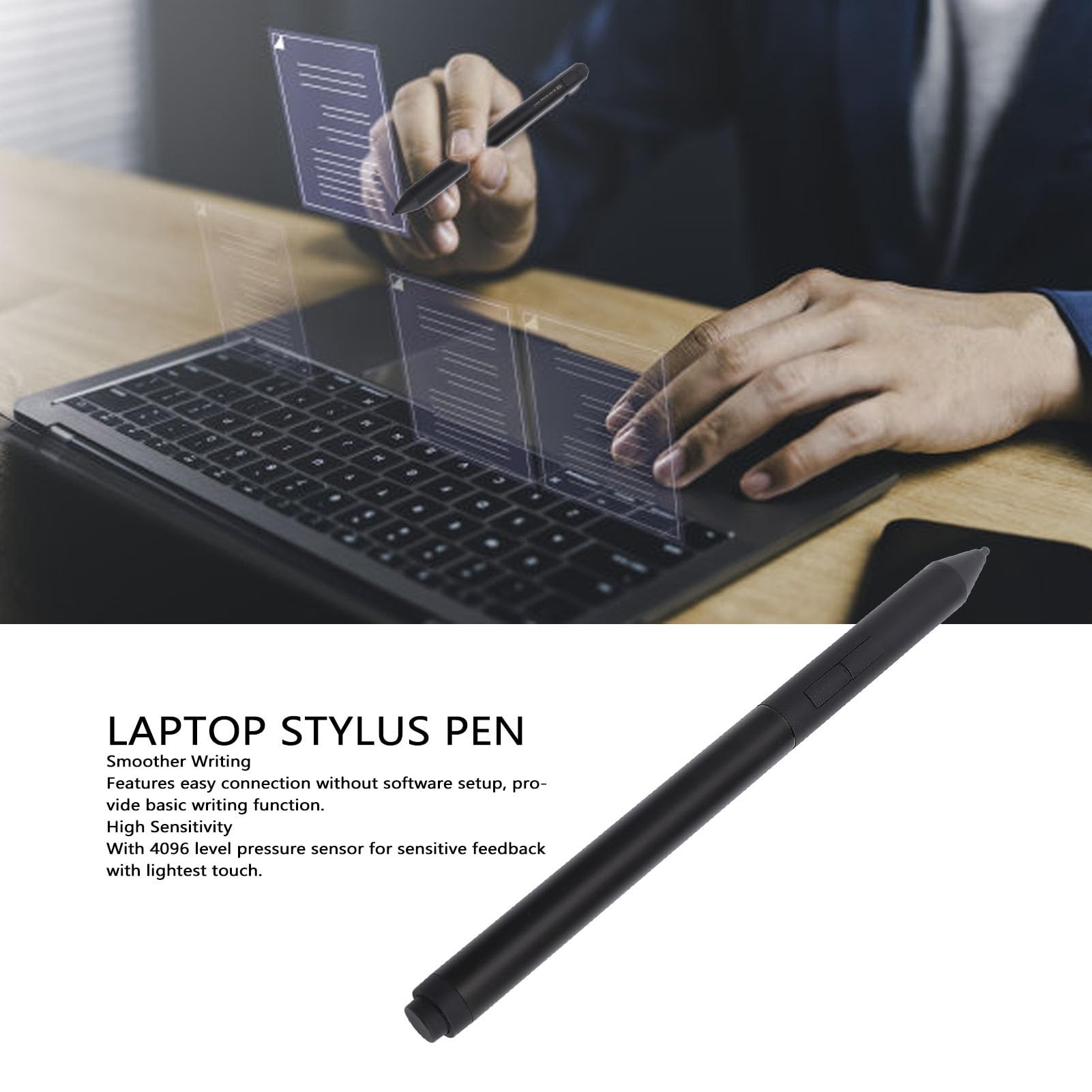 Pen Replacement for EliteBook x360, ZBook Studio x360 G5 Elite Dragonfly x2 with 4096 Pressure Level, Hovering Function, 3 Buttons