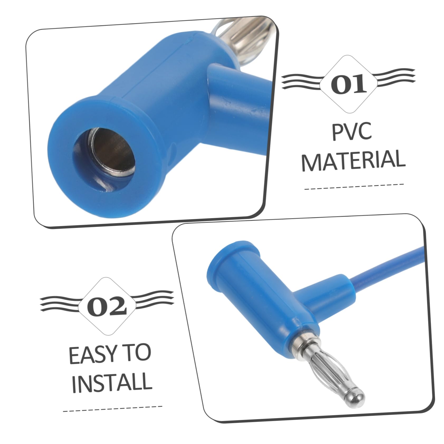 25piezas Cables De Prueba De Conector Tipo Banana Para Multímetro Conexiones Estables y Precisas Para Medidas Eléctricas y Electrónicas