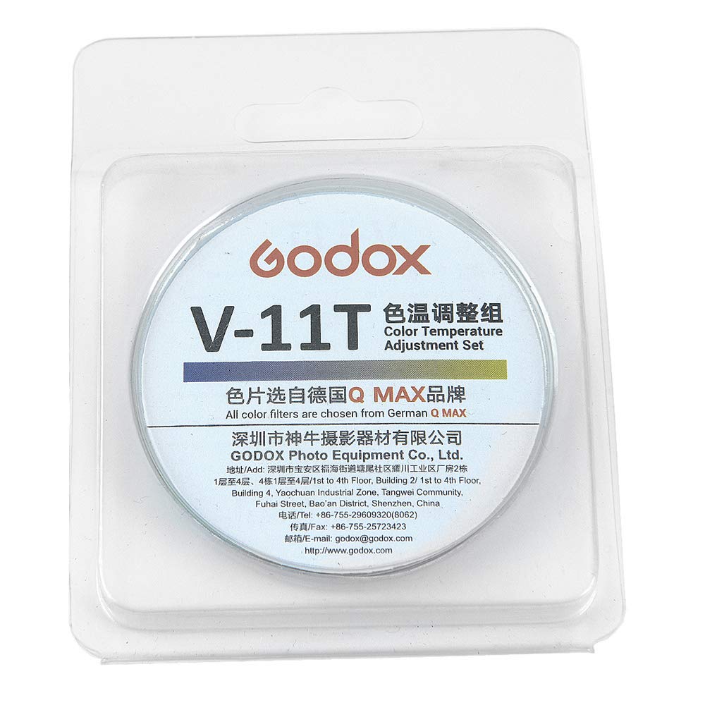 Godox V-11T zestaw kolorowych filtrów żelowych 16 2 do lamp błyskowych Godox V1 serii z okrągłą głowicą