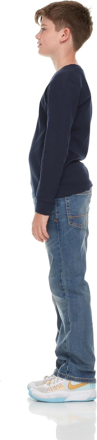 Boys' 2-Pack Long Sleeve Thermal Shirts – Warm & Breathable Tops for School and Play, Sizes 4-18 - Image 6