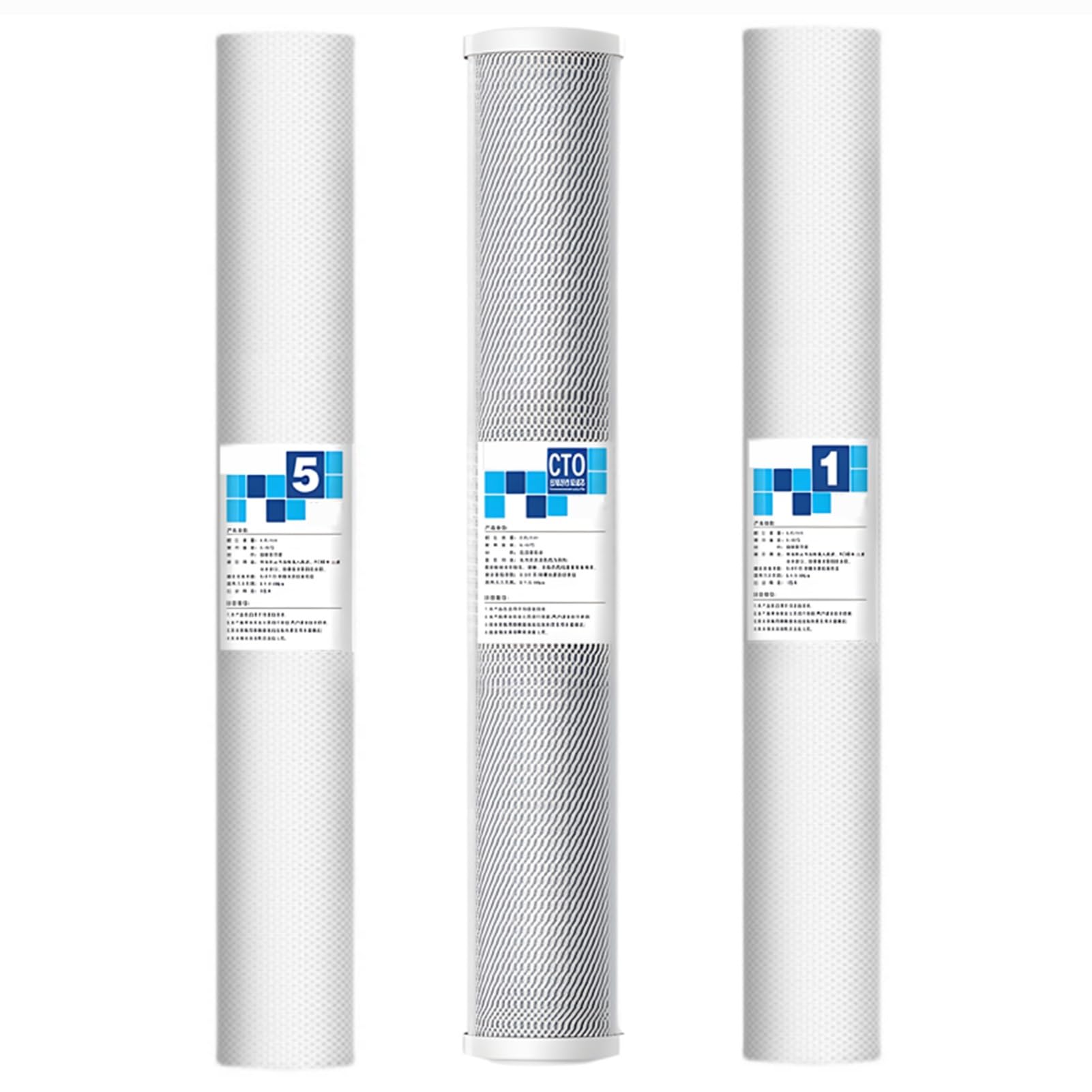 Filtros de agua de carbón activado y sedimentos de 20 x 4.5 para sistemas de toda la casa