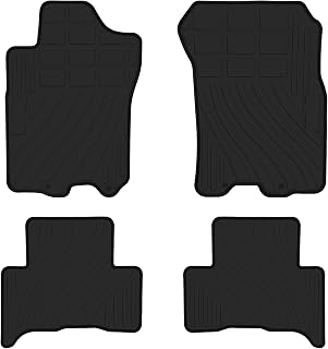 Auto-Fußmatten, passgenau für Toyota FJ Cruiser 2007–2014, Schwarze Gummi-Fußmatten, Allwetterschutz