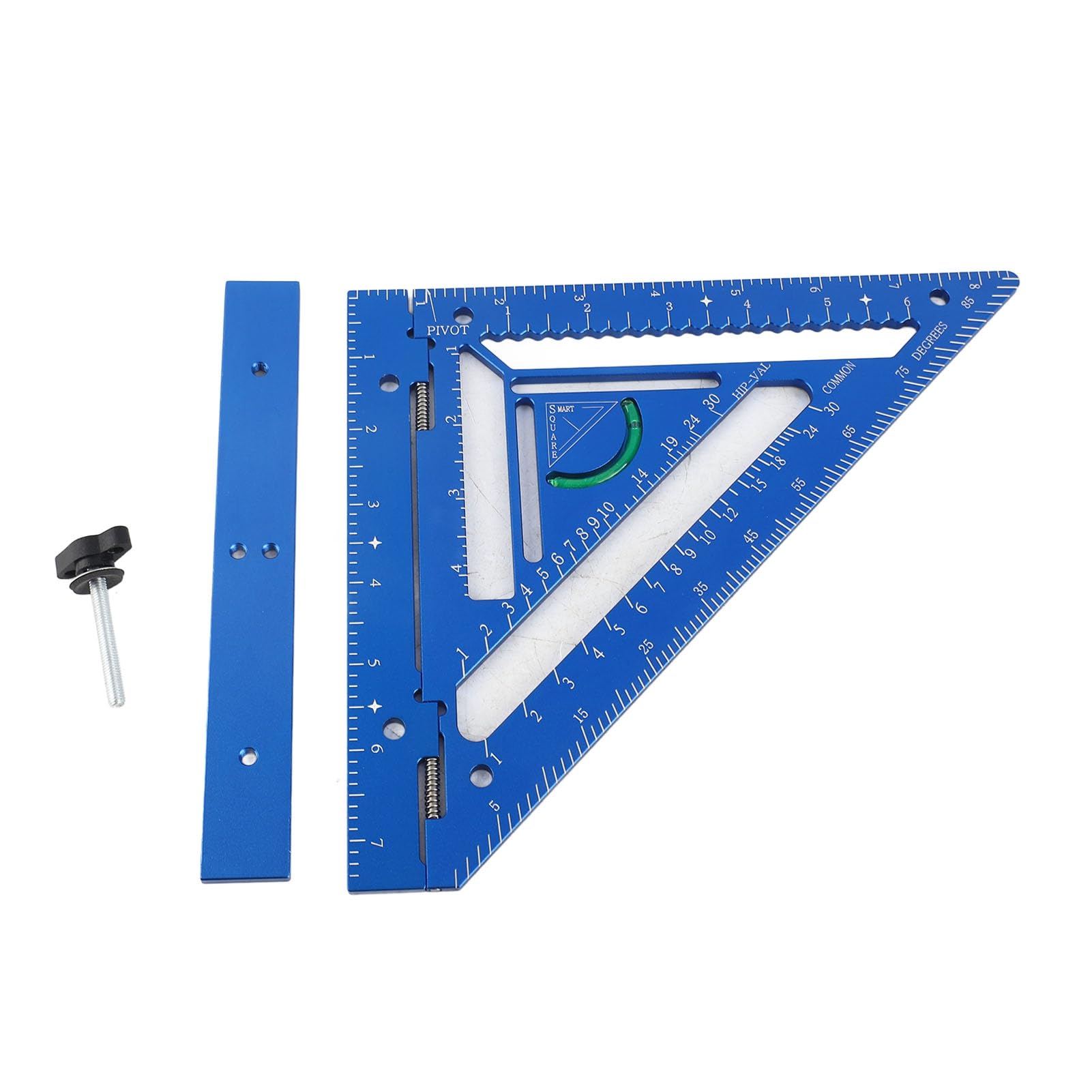 Innovative Rafter Tool, Aluminum Alloy Triangular Ruler Protractor & Combination Tool Woodworking Ruler
