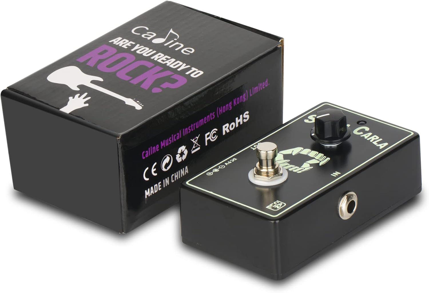 Caline CP-514 Santa Carla Boost Guitar Effect Pedal, Green, Mini Booster Pedal with True Bypass