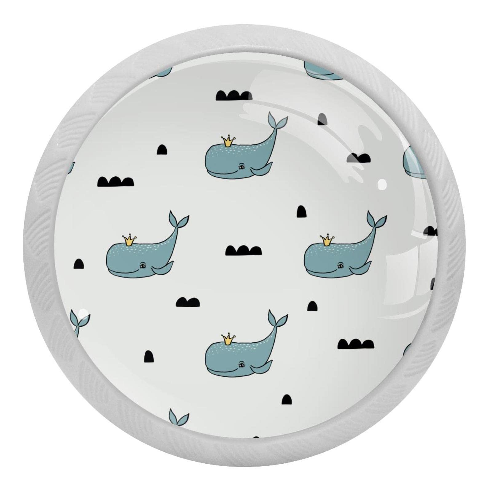 Poignées de tiroir de 3,5 cm gris baleine avec capteur fluorescent pour cuisine