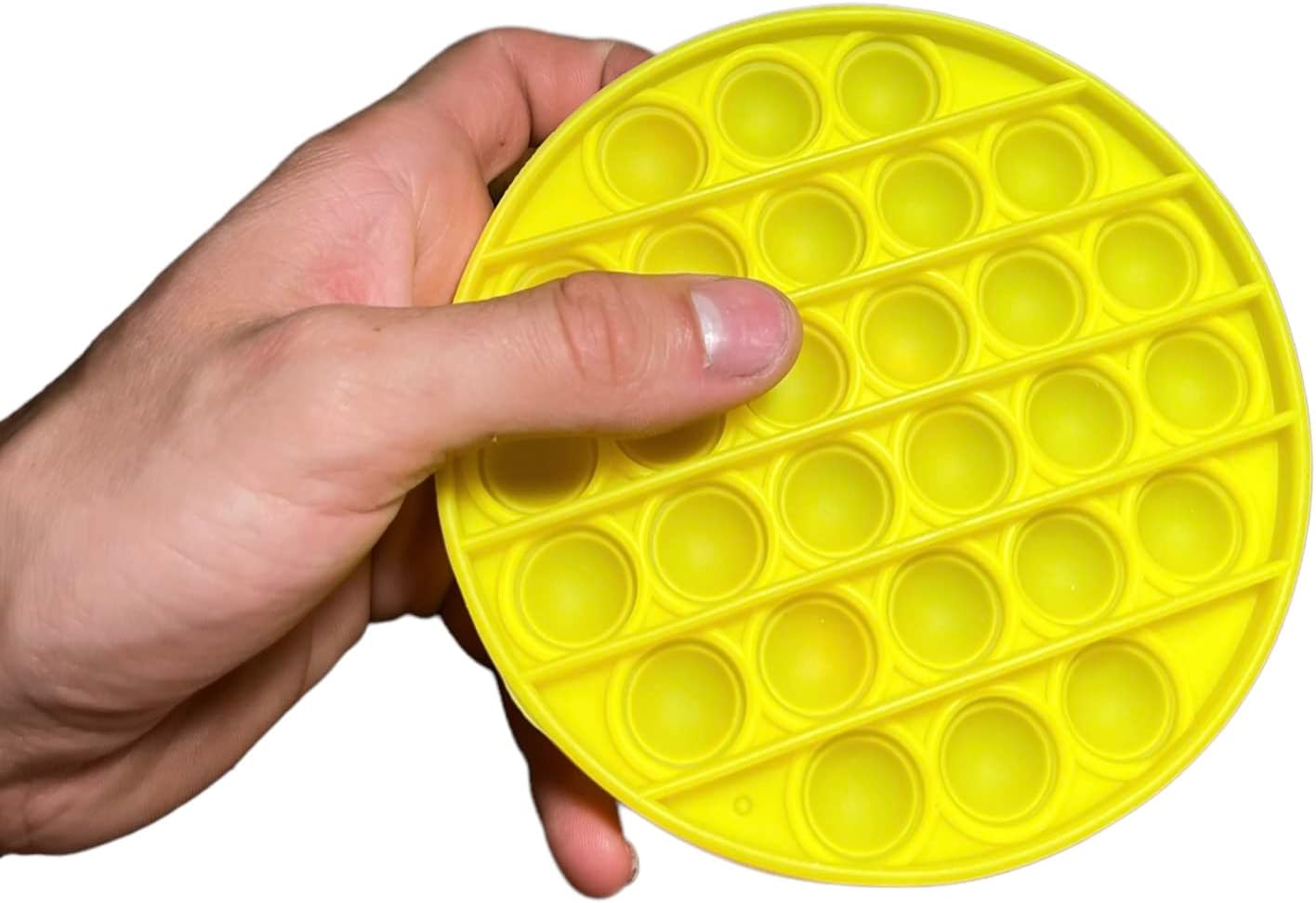 Chuckle & Roar Pop It! The Original Take Anywhere Bubble Popping Fidget and Sensory Game, Yellow, 1 - 120