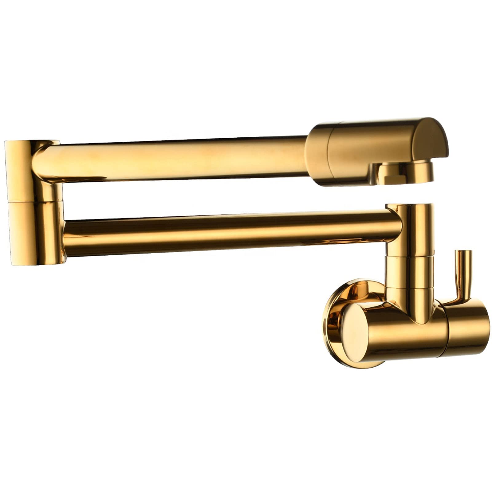 Robinet de Cuisine Mural Laiton Nickel brossé : élégance durable et design moderne pour l'évier