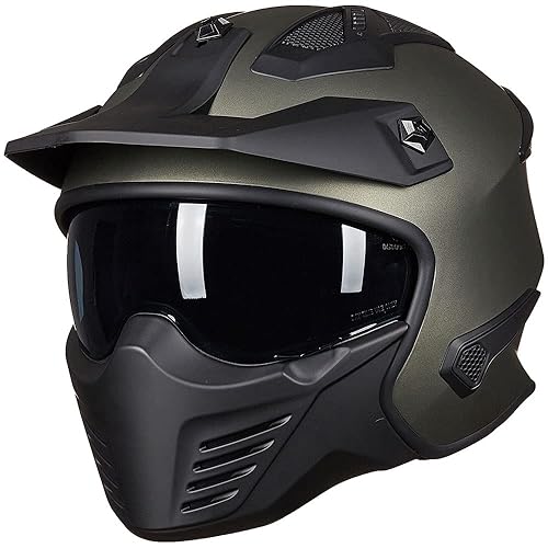 ILM Open Face Motorcycle 3/4 Half Helmet for Dirt Bike