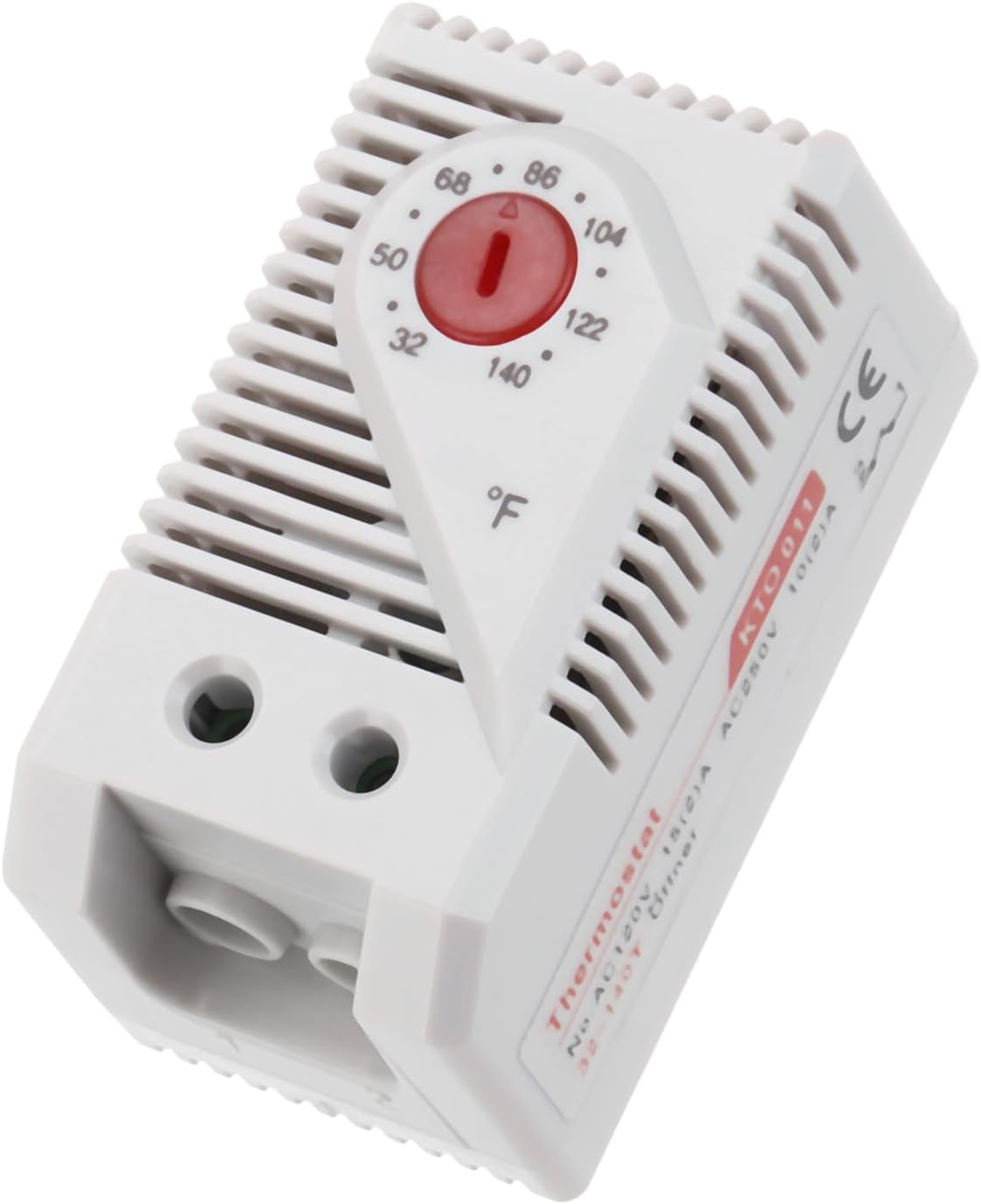 MECCANIXITY Mechanical Switch Thermostat KTO011 Cabinet Temperature Controller 32-140°F Adjustable Normally Closed (N.C) Temperature Control Switch