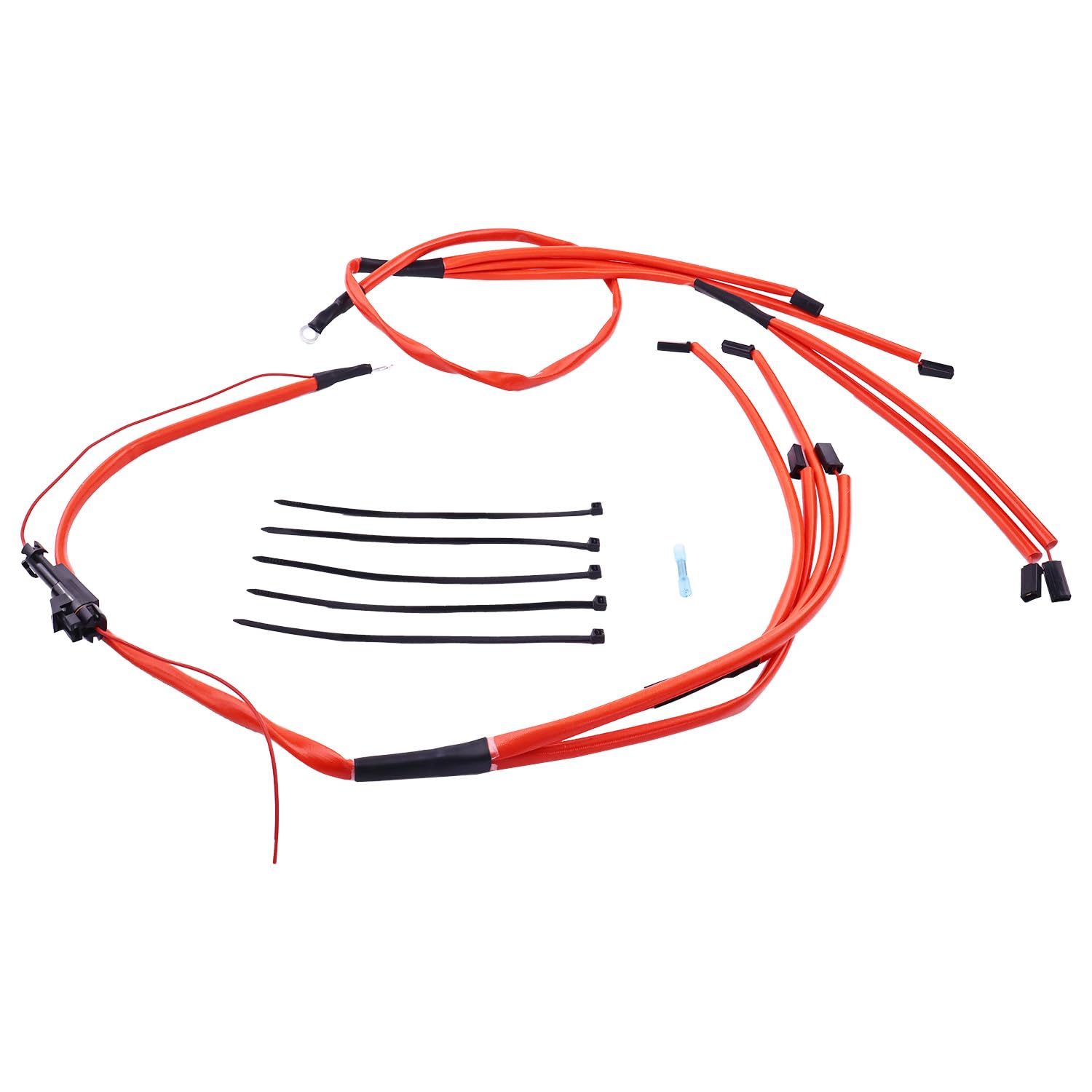 Red Glow Plug Harness Kit HWS-6501R 15320556 Compatible with Chevrolet C2500 C2500HD C3500 C3500HD K1500 K2500 K2500HD K3500