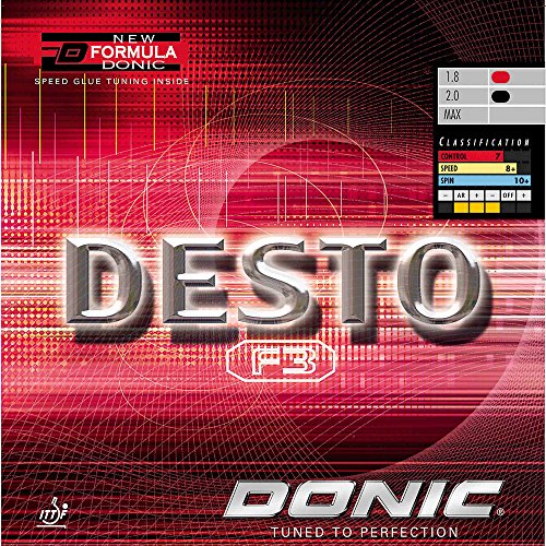 Donic Belag Desto F3, 1,8 mm, rot