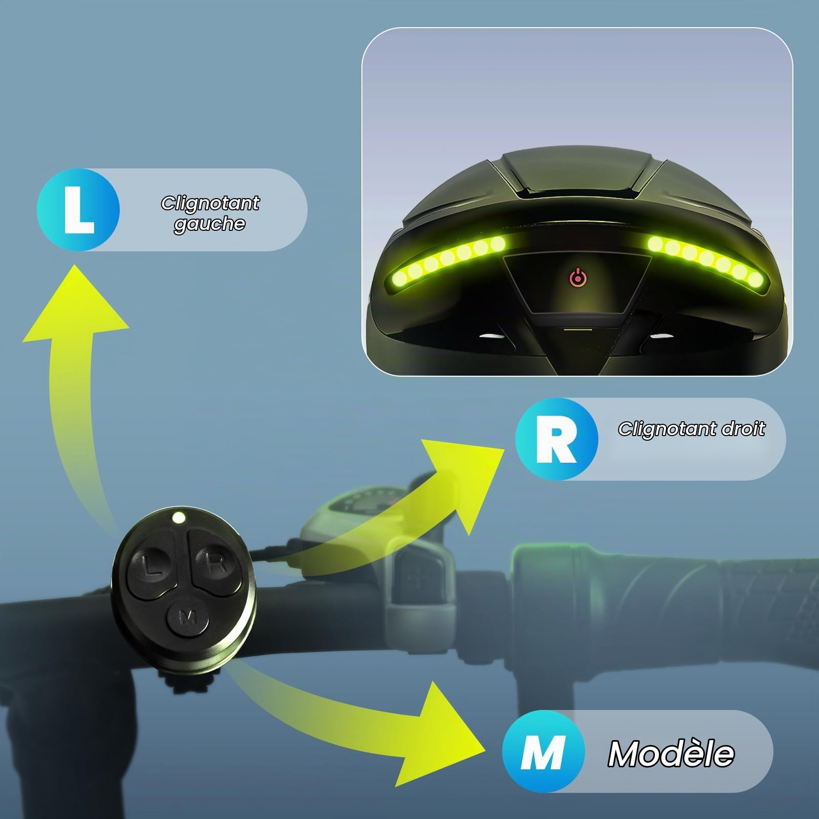 Favoto Casque Vélo Route & E-Bike avec Clignotants, Adulte | Certifié NTA 8776, boucle magnétique, In-Mould & feu arrière. Idéal pour le vélotaf et le vélo électrique
