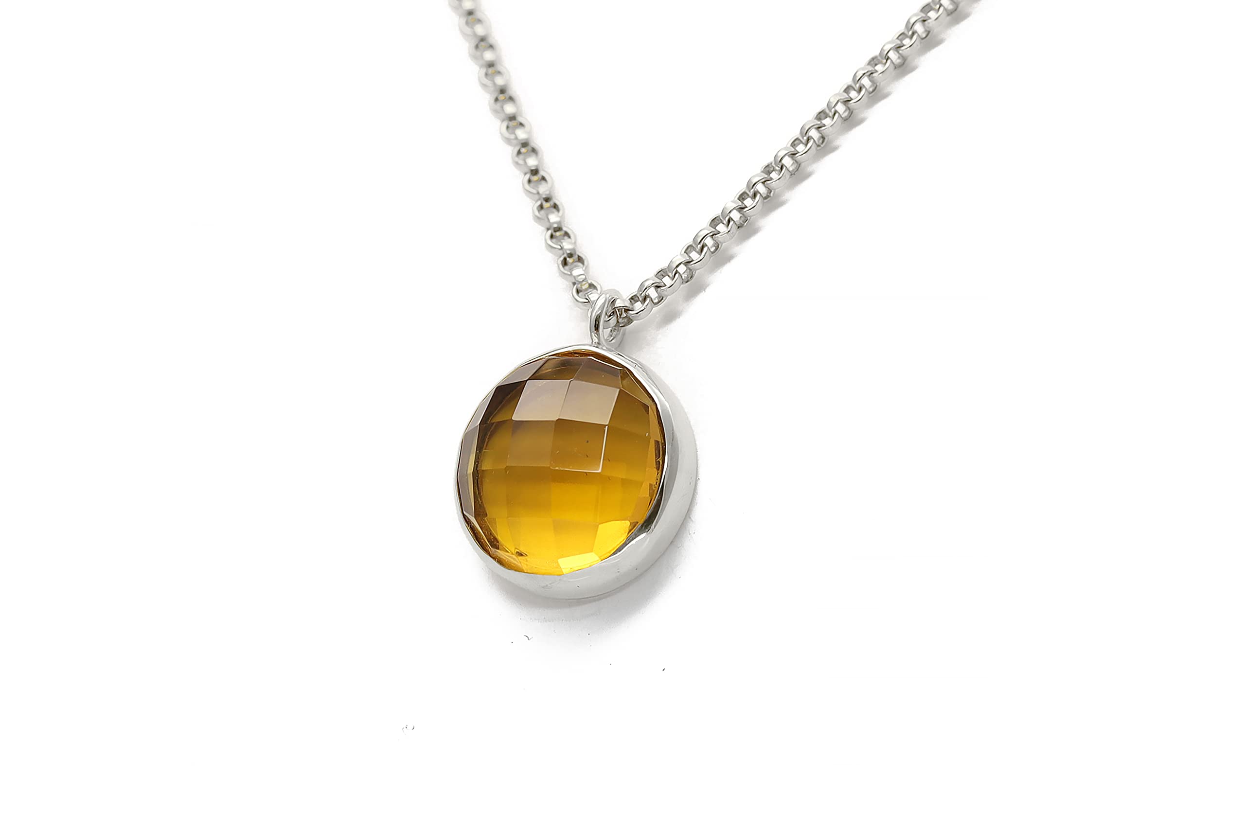 Collier de pierres de naissance citrine à porter lors des fêtes - 7