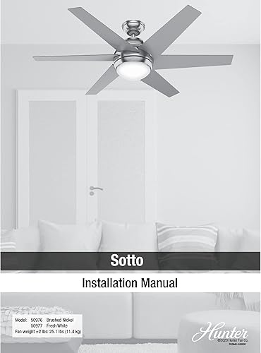 Miniatura 17 de Hunter Ventilador de techo interior Sotto con luz LED y control remoto