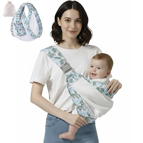 Portabebés para bebés y niños pequeños, 25-60 libras, esencial para viaje para bebés, correa de malla ajustable con hebilla de seguridad segura y