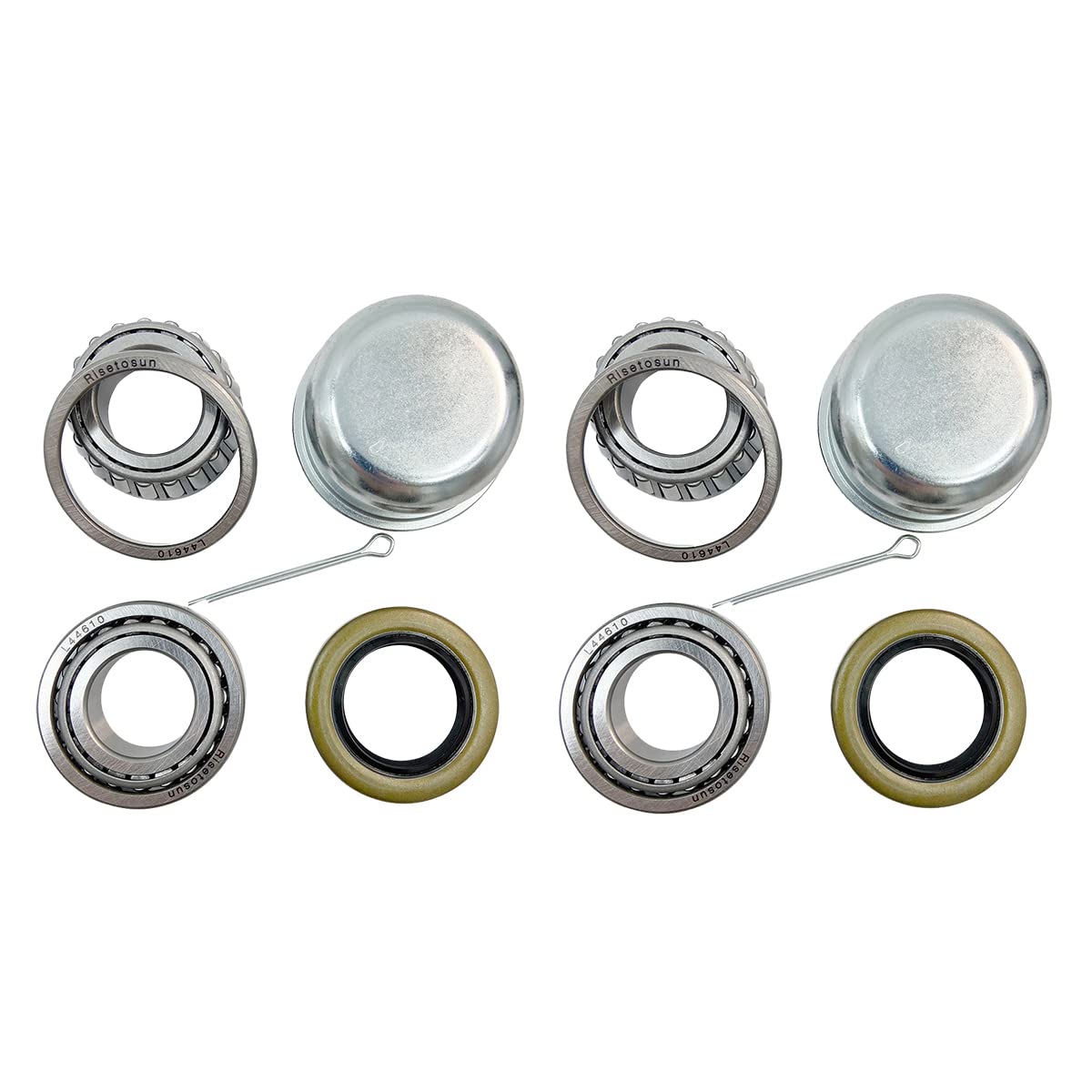 Risetosun 1'' Axles Trailer Wheel Hub Bearings Kit,L44643/L44610,1.000