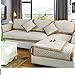 Produktbild DW&HX Reine Farbe Sofa möbel beschützer für Hund Kinder,Sofabezug Baumwolle und leinen Volltonfarbe Verdicken sie Sofa werfen abdeckungen Anti-rutsch Stilvoll -A 28x83inch(70x210cm)