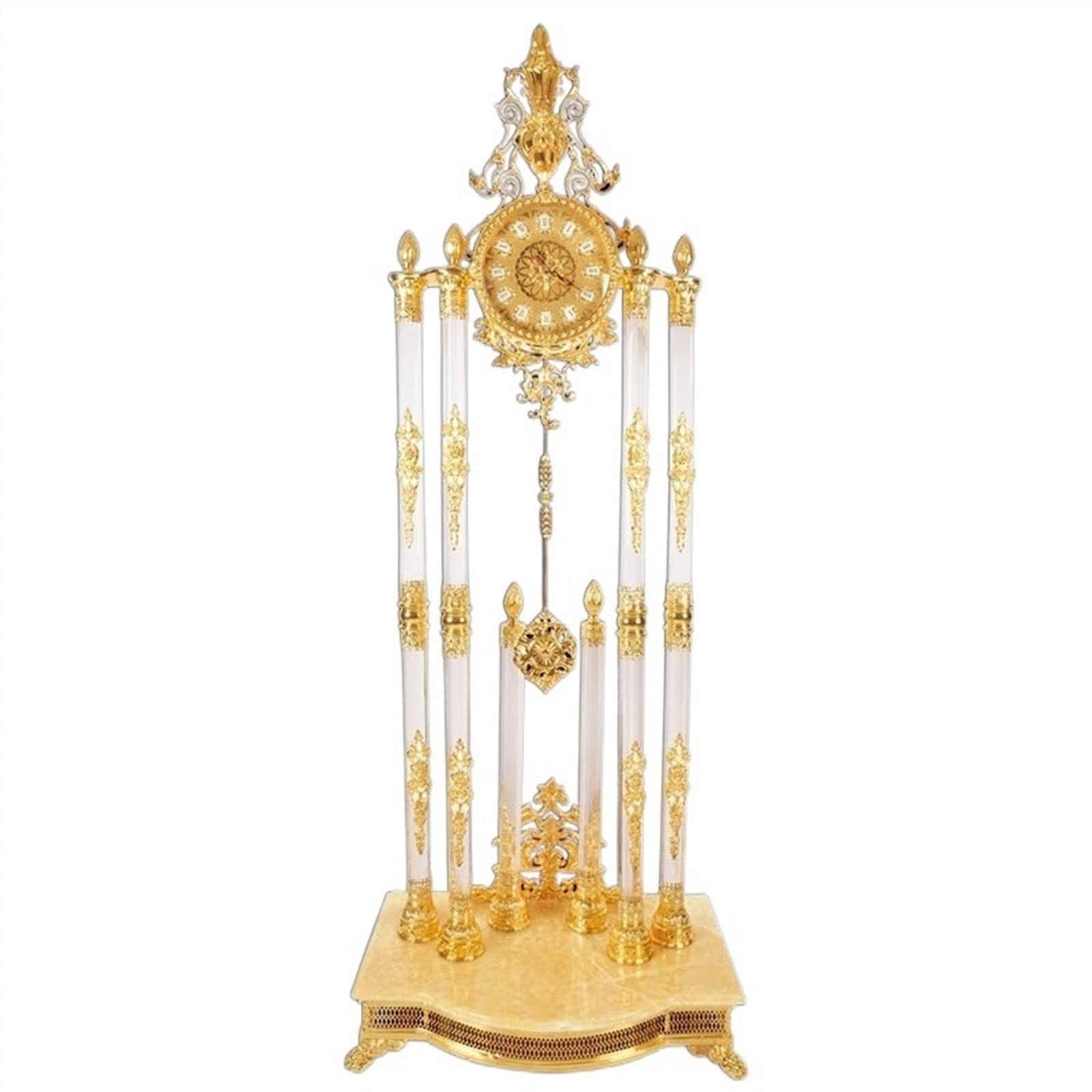 Lizhuzhuzs28 Home Clock Decoration Retro Pure Copper Floor Vertical Décor