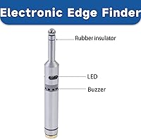 WFLNHB Electronic Edge Finder for CNC Lathe - 10mm Probe, 0.02mm Repeatability, Beep & Red LED, No Rotation Needed