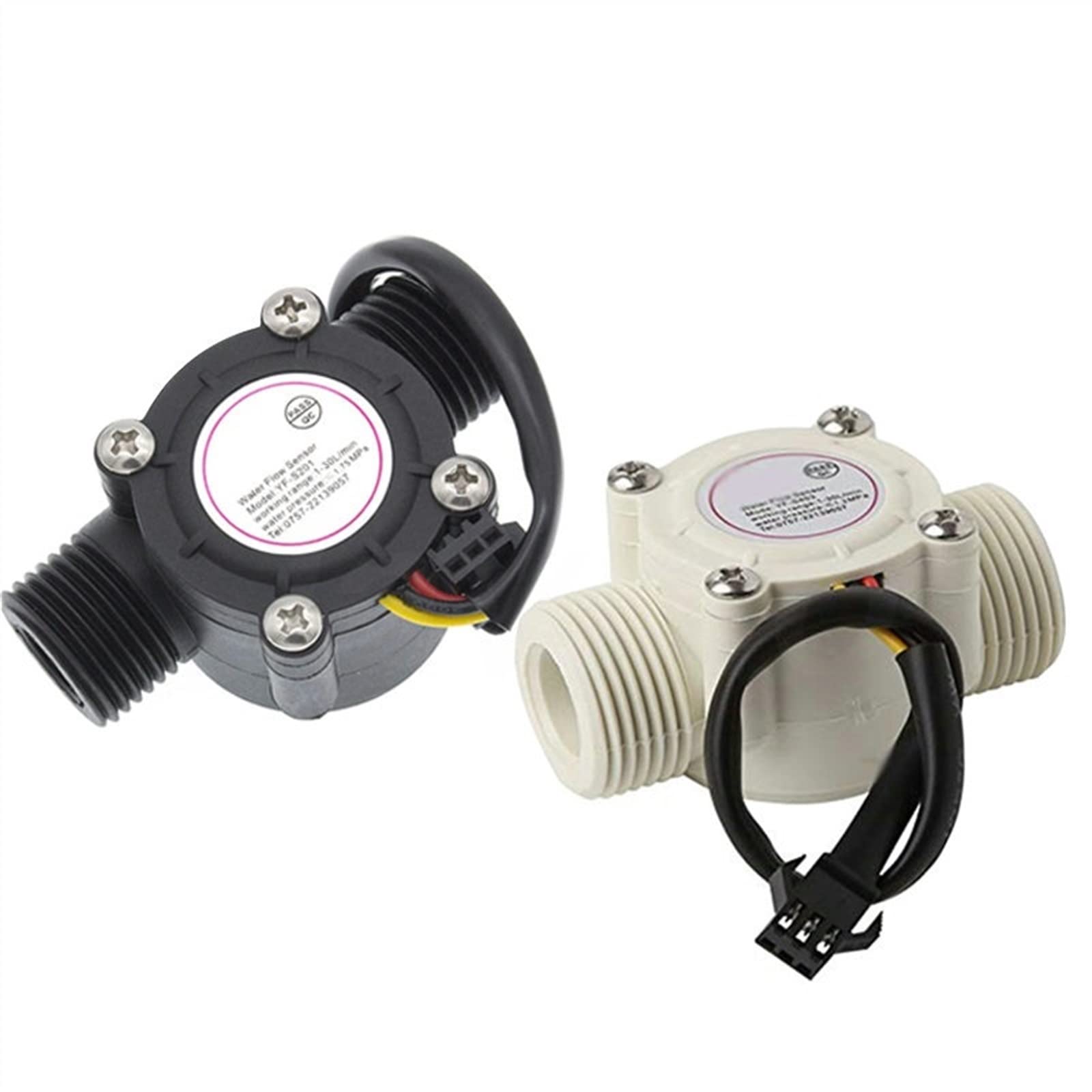 Capteur de débit d'eau 1-30L/min débitmètre Hall YF-S201 2.0MPa