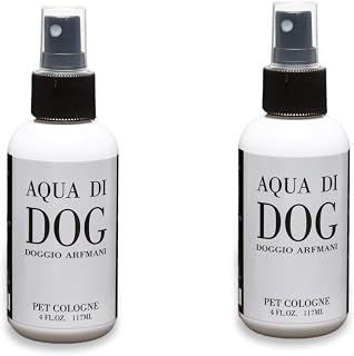 by Nature Labs Designer Pet Colognes, Pet Fragrances for the Best Smellers. (2) 4oz Bottles (Aqua Di Dog)