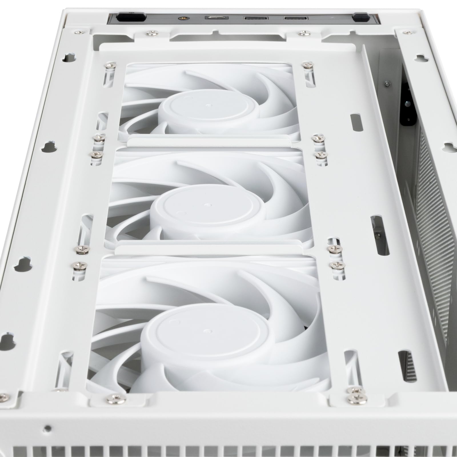 SilverStone Technology SUGO 17, Blanco, Chasis Premium en Forma de Cubo con excepcional Espacio para componentes, SST-SG17W (Blanco)