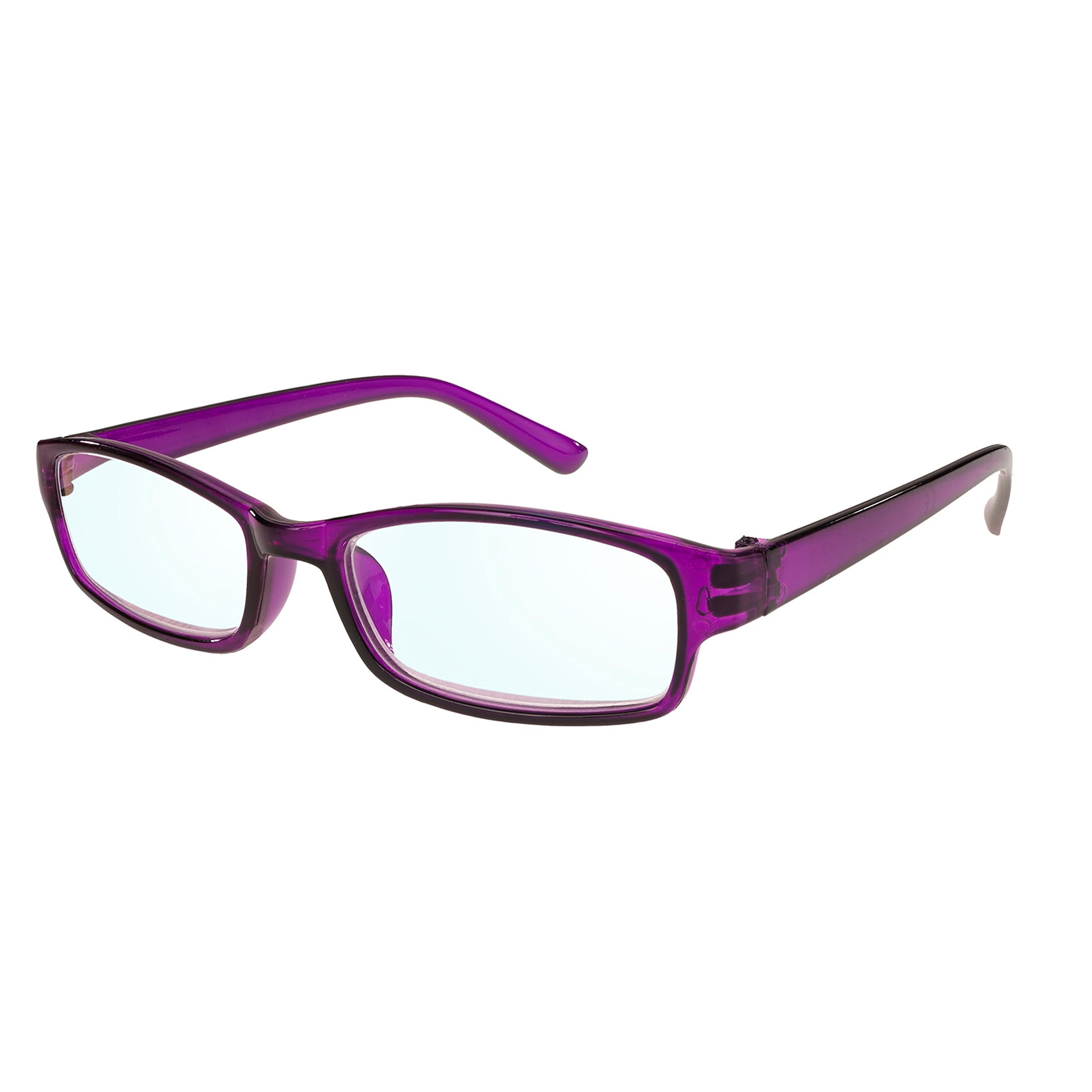 Men's Women's Original Retro Vintage +0.50 +0.75 +1.0 +1.5 +2.0 +2.5 +3.5 +4.00 Slim Reading Glasses Purple Unisex Vintage (+0.75, Purple)