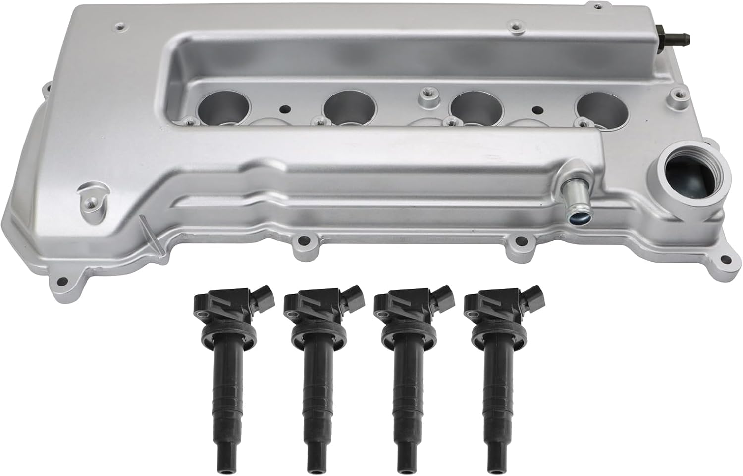 TRQ Ignition Coil Kit 5 Piece Coil on Plug Compatible with 1999-2008 Toyota Corolla 2000-2005 Celica 2000-2005 MR2 Spyder 2003-2008 Matrix