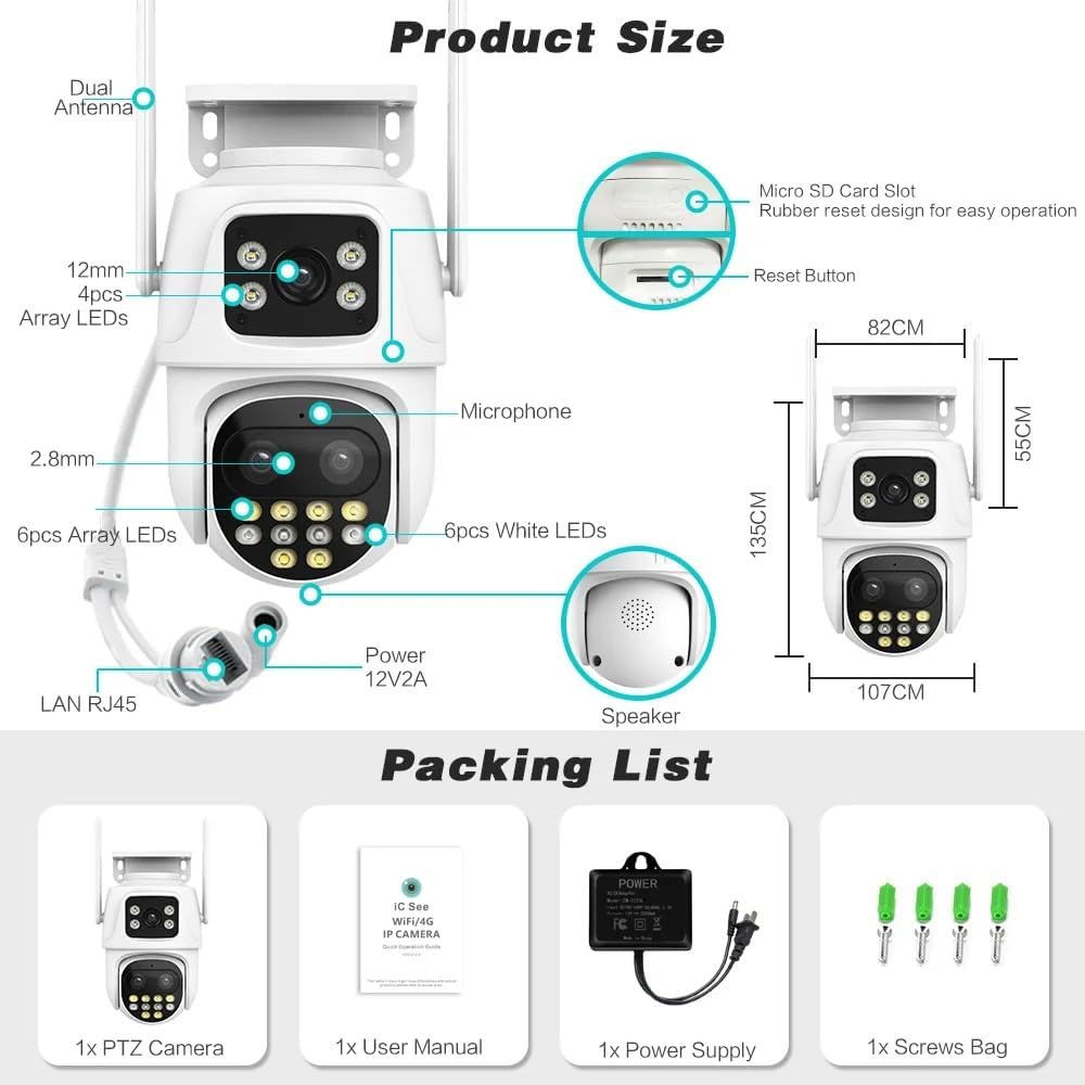 Product Dimensions and Components Diagram