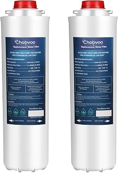 51300C Replacement filter No Chip Compatible with Elkay EzH2O,Halsey Taylor Bottle Station LZS8WSLK, LZS8WSSP, Replacement Elkay EWF3000 for 51300C ERF750, 51299C, 55898C, 3000 Gallon 2 Pack