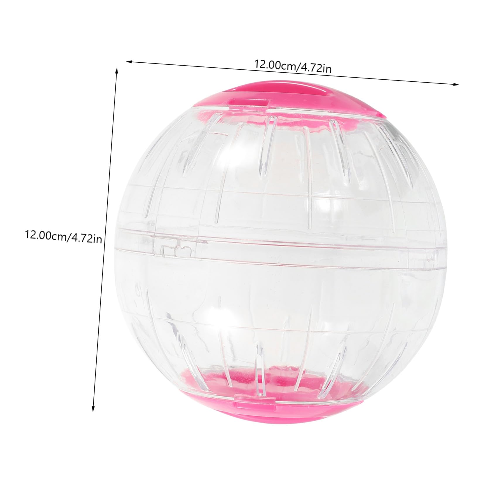 Roue à Hamster Silencieuse Transparente 4pcs en Plastique
