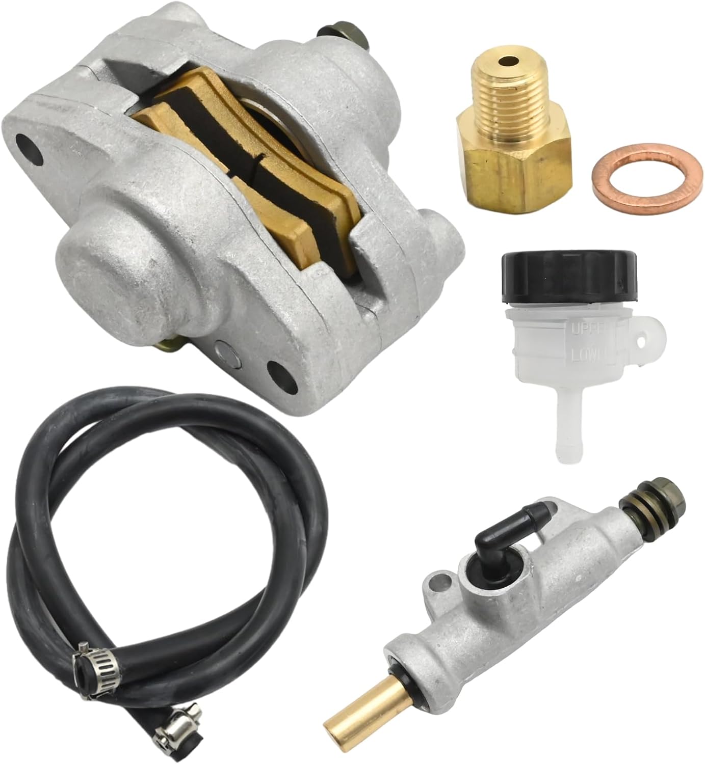 1910449 Rear Brake Caliper and Master Cylinder, Replacement for Magnum 500 1999-2001 Not for 2001-HDS Replacement for Sport 400 1999, Replaces 1910367 1910270