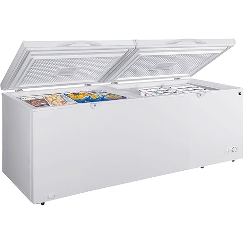 Kenmore 25.0 Cu Ft Deep Freezer - Convertible Refrigerator/Chest Freezer, 2 Hanging Basket, Garage Ready, Meat Storage, Front Drain, Congelador For Home, Apartment, Basement, Cottage,White
