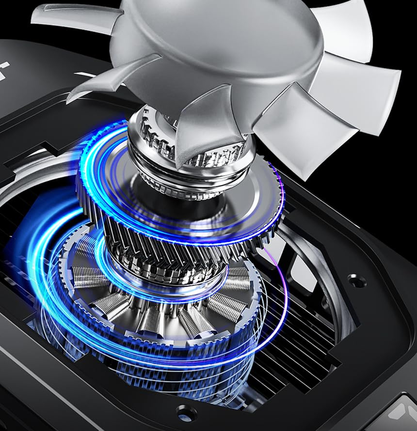 Phone Cooler for Gaming,Phone Cooling Fan.He is a Necessary Cooling Product for Long Live Streaming, Playing Games, and Brushing Short Video Screens. image 8 of 10 B0D5WNZKVN