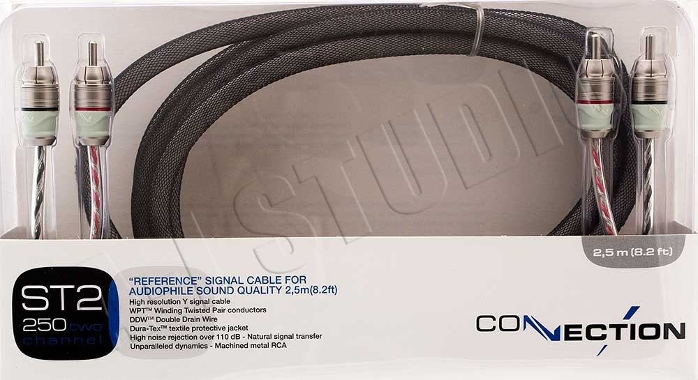 Connection (by Elettromedia) ST2 250 Reference Grade 2-Channel RCA Interconnect Cables - 8.2 ft.