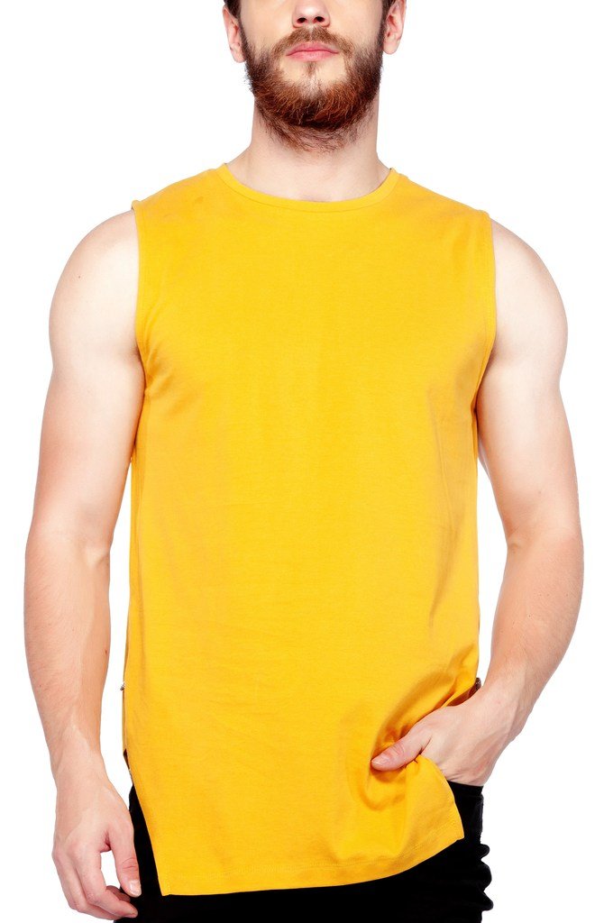 Tinted Men's Solid Sleeveless T-Shirt