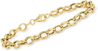 Ross-Simons 10kt Yellow Gold Cable-Link Bracelet