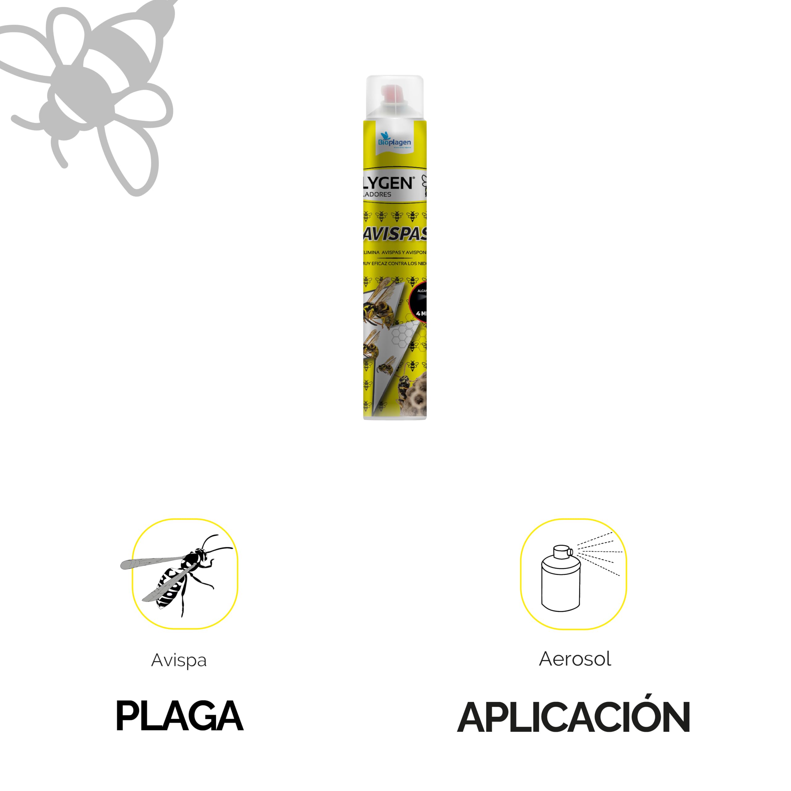 Insecticida contra avispas aerosol largo alcance | Zum-Kade Plus avispas | Formato 1 L