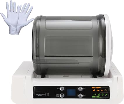 Commercial Meat Tumbler Marinator,Automatic Vacuum Tumbler Marinating Machine,7l Capacity Pickling Barrel,Led Display,for Marinating Meat and Vegetables,with 20 Disposable Gloves