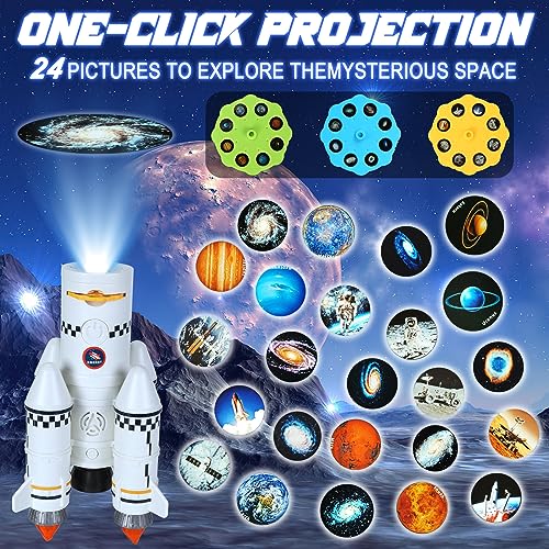 image for JONEG Space Shuttle Toys for 3 4 5 Years Old, Rocket Ship Toys for Kid