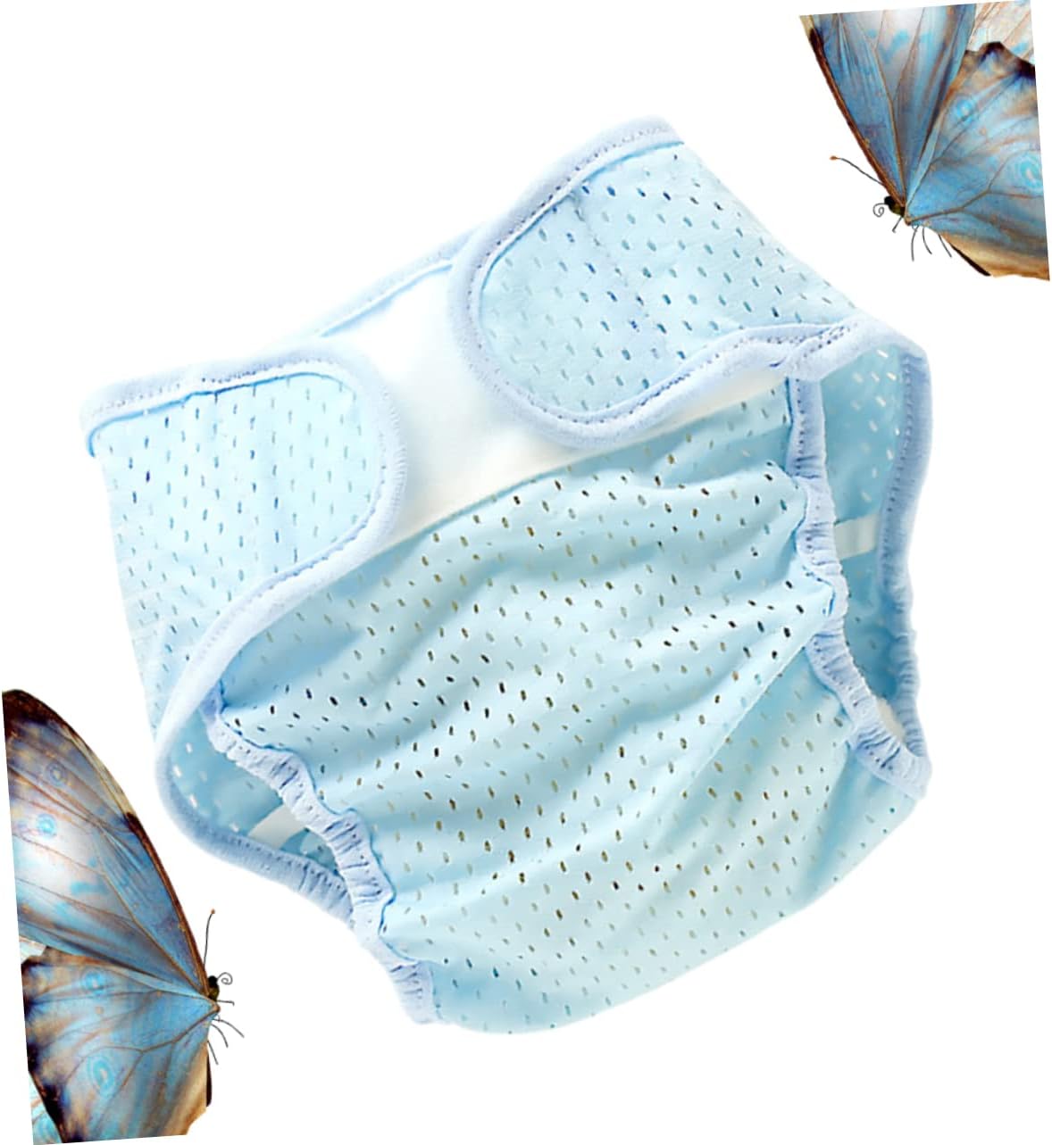 VICASKY 1pc Breathable Ice Silk Stretchable Diaper Cover Mesh Design for Comfort Coolness Skin for Active