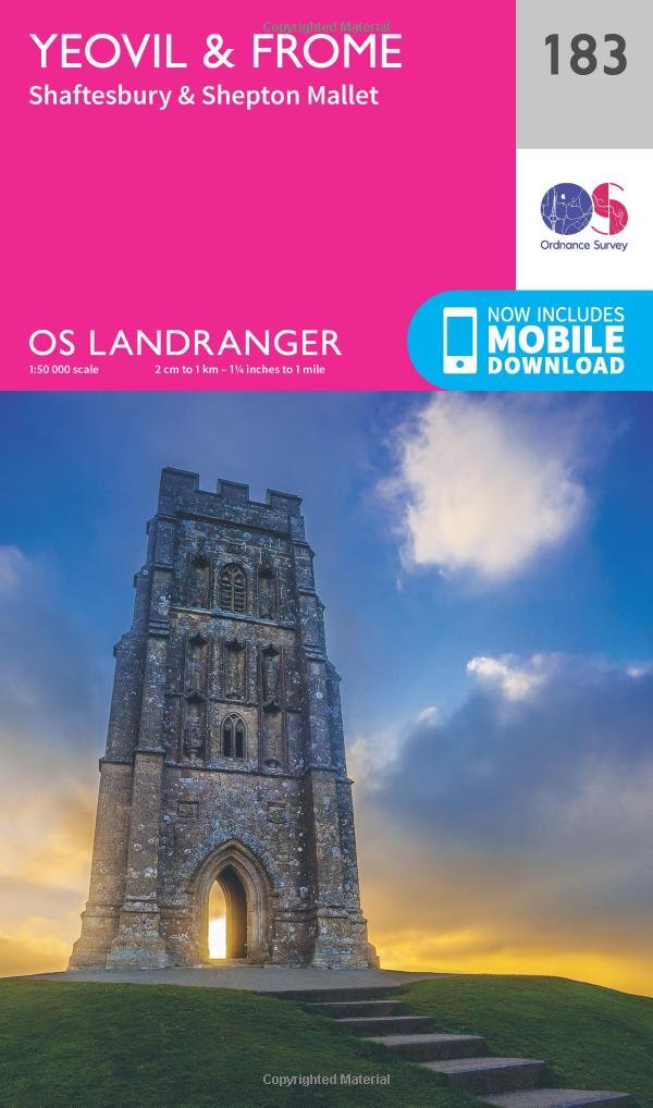 Ordnance Survey Gold Landranger Map 183 Yeovil & Frome Large