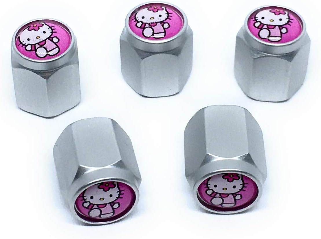 STARLEJEL Hello Kitty Car Tire Air Valve Caps Auto Wheel