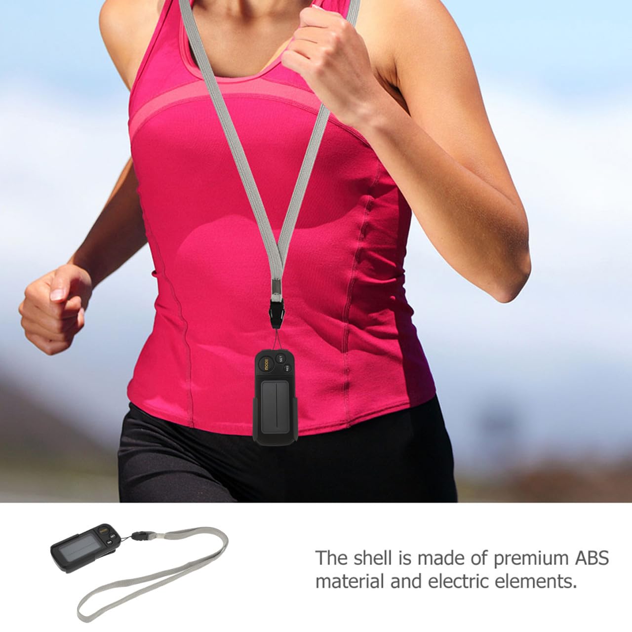 Toyvian Podómetro Clip Portátil con Pantalla para Ejercicio Monitor de Calorías y Distancia para Correr y Caminar Duradero