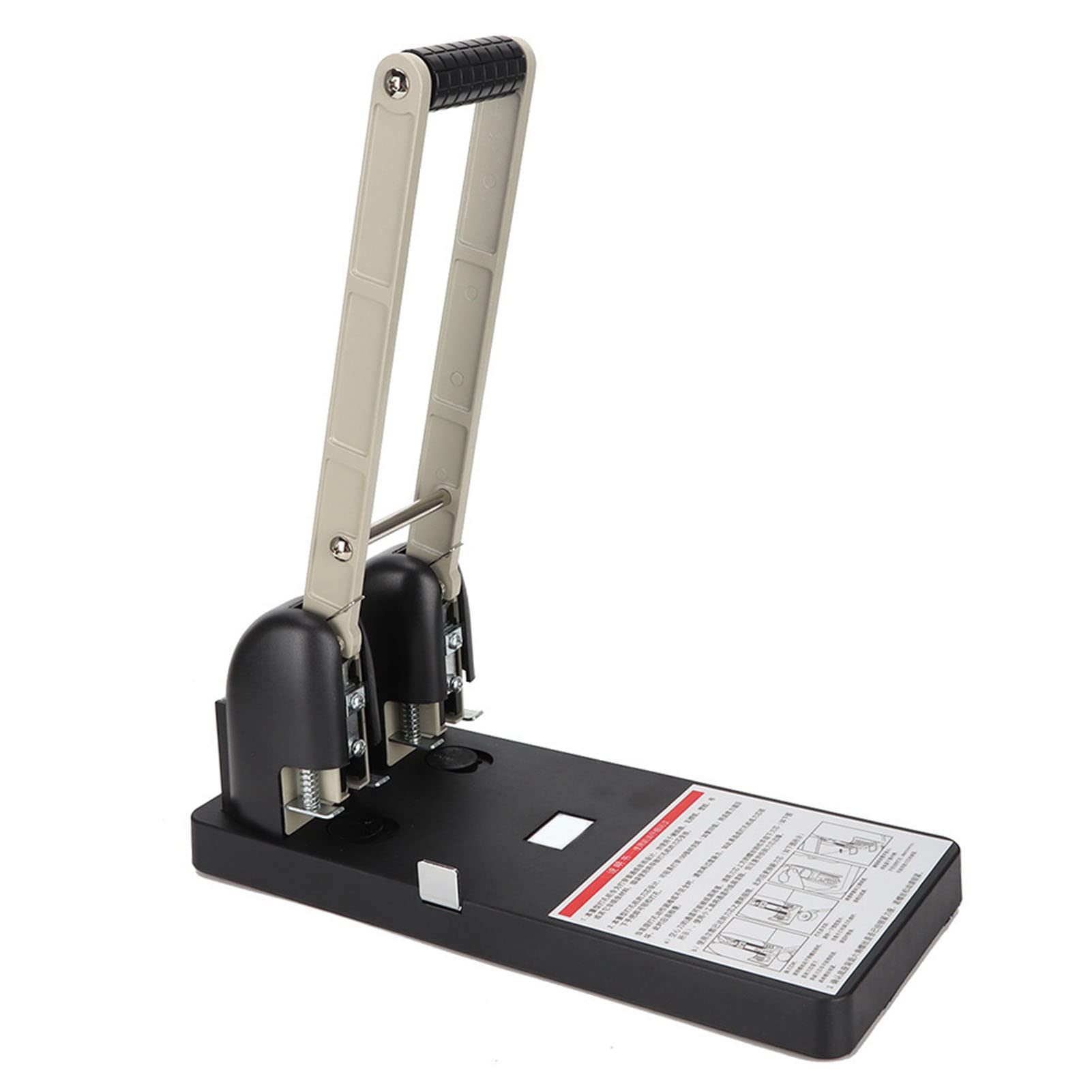 Perforatrice manuale professionale a 2 fori Perforatrice manuale resistente ad alta capacità 150 fogli con impugnatura ergonomica per documenti da ufficio Acciaio Plastica A