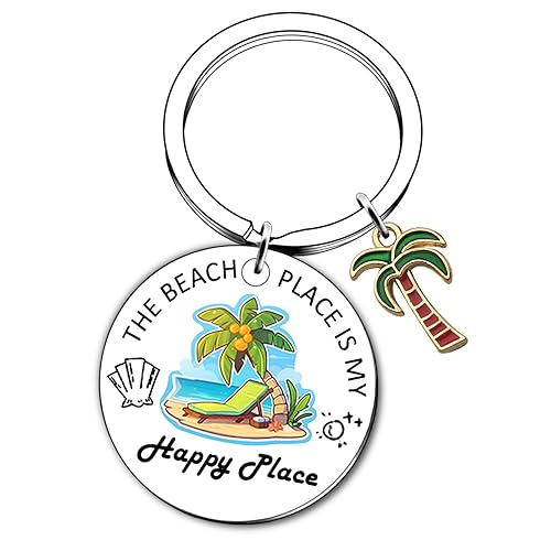 Beach Gifts Beach Lovers Keychain Gift for Beach Themed Keychain